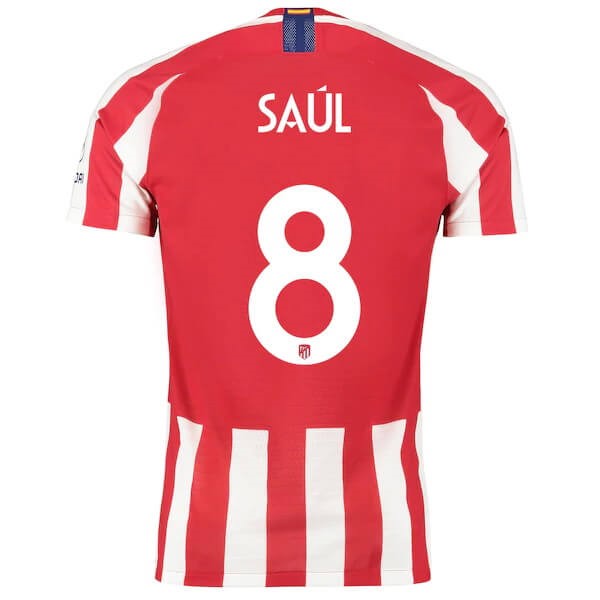 Thailand Trikot Atletico Madrid NO.8 Saúl Heim 2019-20 Rote Fussballtrikots Günstig